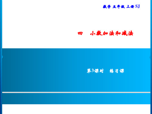 五年级上册数学习题课件-4 第3课时 练习课｜苏教版(共8张PPT)