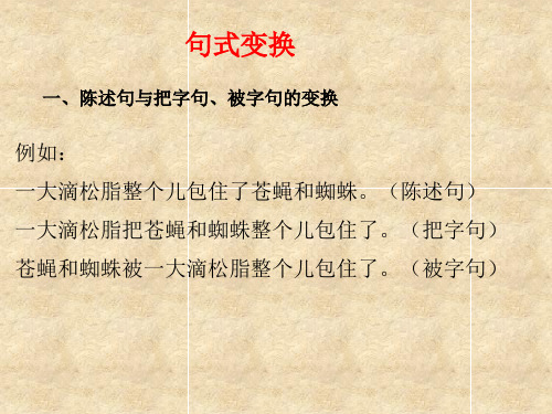 小学六年级语文句型转换(陈述句、反问句互换)教学文案