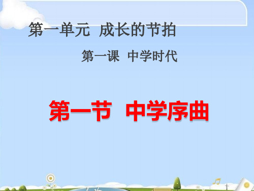 中学序曲ppt优秀课件22 人教版