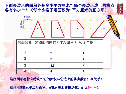 钉子板上的多边形面积(共4张PPT)