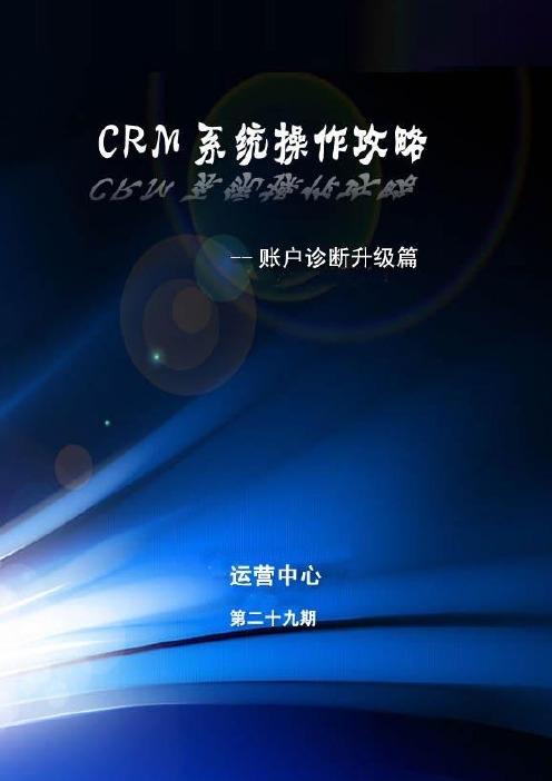 CRM系统操作攻略--账户诊断篇升级篇-13页文档资料