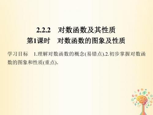 2018版高中数学第二章基本初等函数Ⅰ2.2.2第1课时对数函数的图象及性质(优秀经典公开课比赛课件)