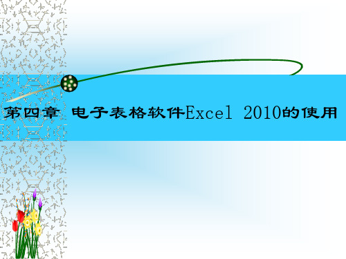 第4章 电子表格软件Excel 2010的使用