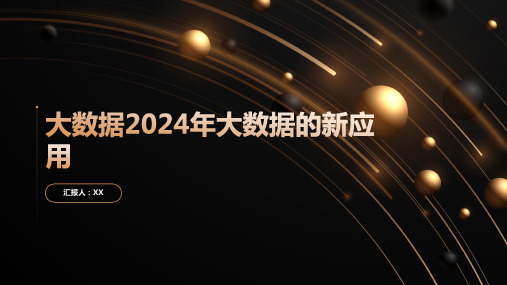 大数据2024年大数据的新应用