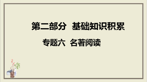 第二部分专题六六《艾青诗选》ppt课件中考系统复习部编本