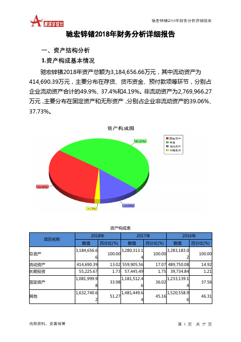 驰宏锌锗2018年财务分析详细报告-智泽华
