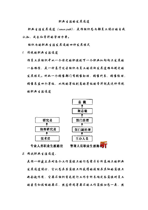 职业生涯规划发展通道