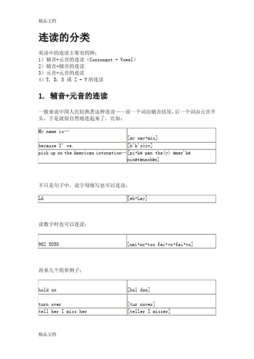 最新非常好的英语口语连读技巧资料