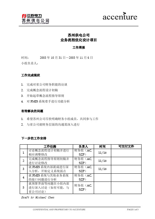 PM_工作周报 FN_weekly report_061103 MC .doc