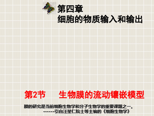 4.2生物膜的流动镶嵌模型课件(上课)