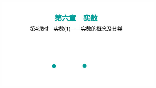 最新人教版七年级数学下册《实数的概念及分类》优质教学课件