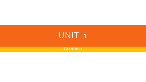 Unit 1 Grammar 课件  2020-2021学年牛津译林版英语七年级下册