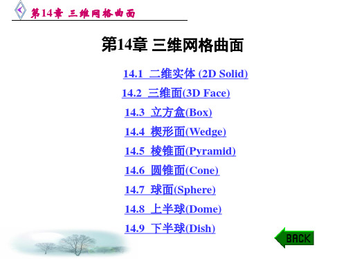 第14章CAD 三维网格曲面分析