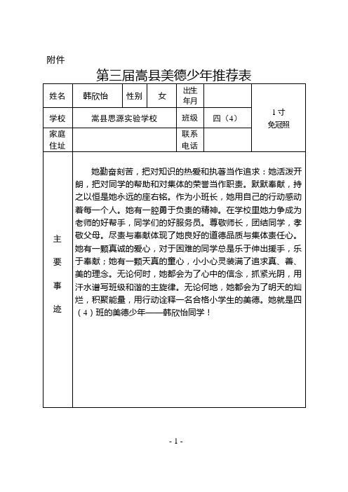 韩欣怡第三届嵩县思源美德少年5 (2)