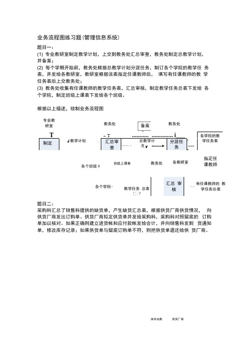 业务流程图练习题