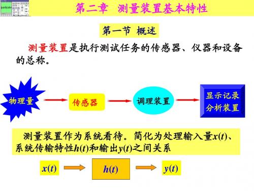 第2章 测量装置基本特性