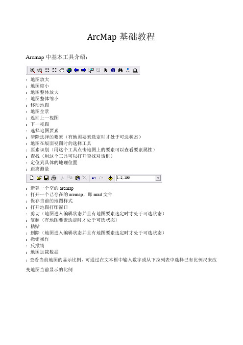 ArcMap基础教程_数据维护用