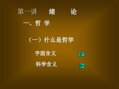 (一)什么是哲学