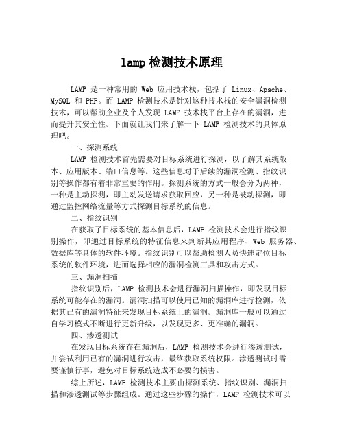 lamp检测技术原理