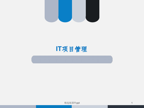 IT项目管理ppt课件