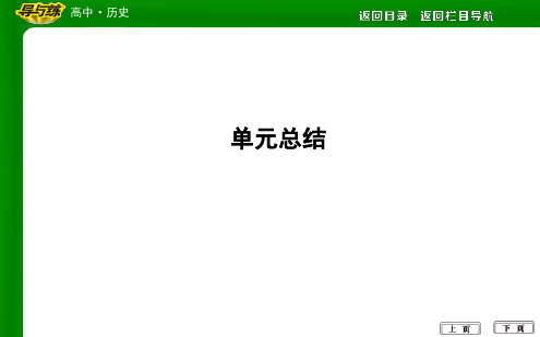 高中历史人教版高一必修一课件单元总结2