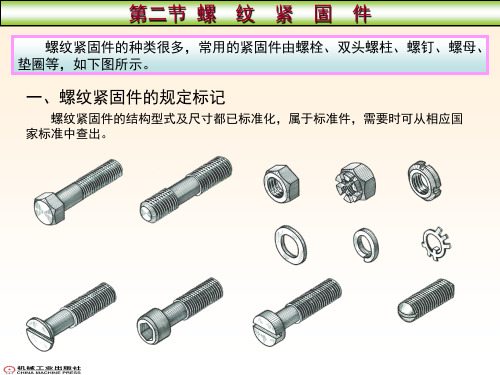 机械制图课件-第六章 第2节 螺纹紧固件