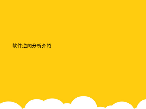 【实用】软件逆向分析介绍PPT资料