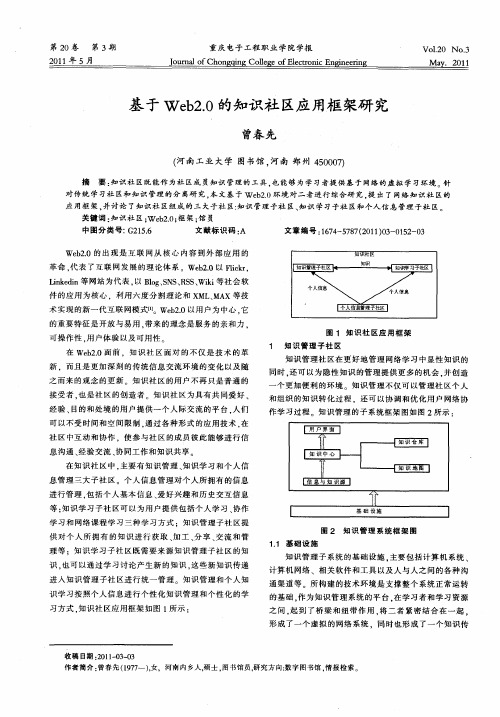 基于Web2.0的知识社区应用框架研究