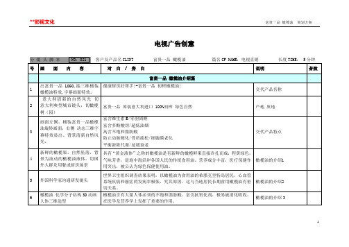 电视广告创意(橄榄油)