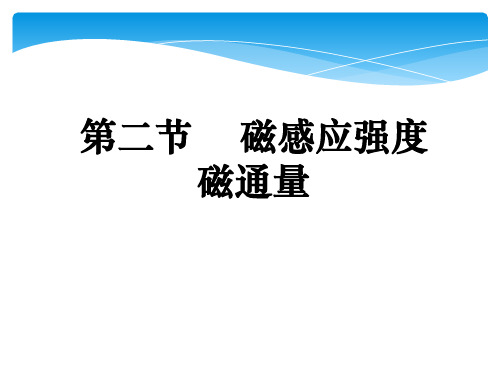 13.2磁感应强度磁通量人教版(教材)高中物理必修第三册PPT