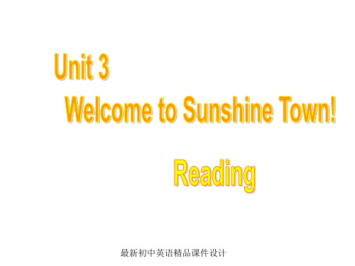 最新牛津译林版七年级英语下册 Unit 3 Welcome to Sunshine Town Reading精品课件 