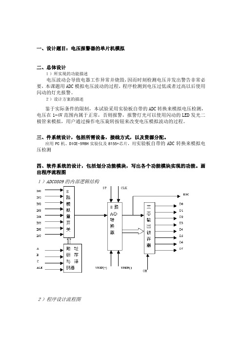 电压越限报警