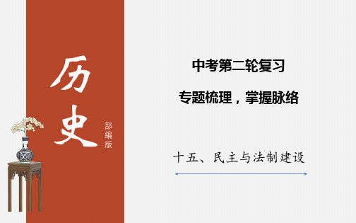 初中历史中考 民主与法制建设-2020年中考历史二轮复习考点讲练课件(部编版)(共50张PPT)