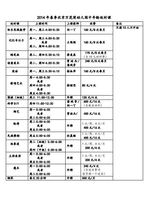 中年龄延时课