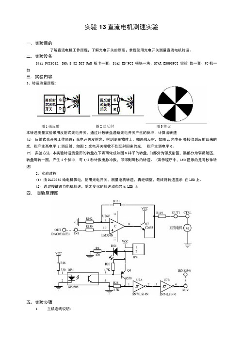 实验13--直流电机测速实验