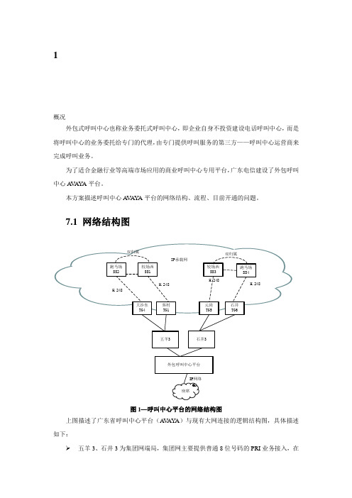 广东省呼叫中心平台技术方案建议(AVAYA)