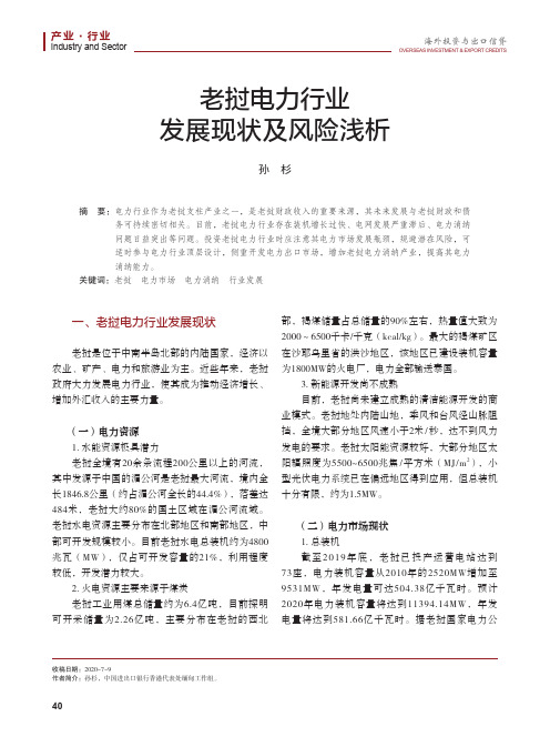 老挝电力行业发展现状及风险浅析