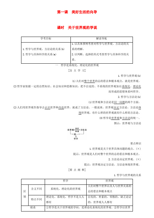 (浙江专用)高中政治教师用书新人教版必修4