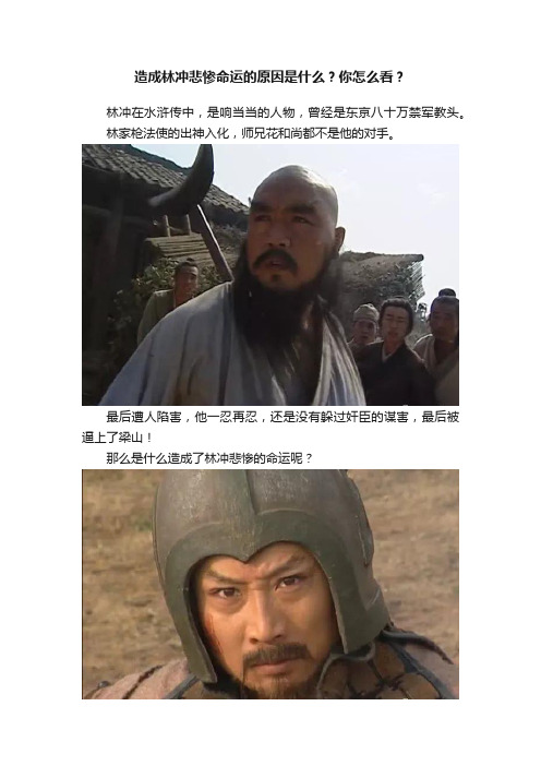 造成林冲悲惨命运的原因是什么？你怎么看？