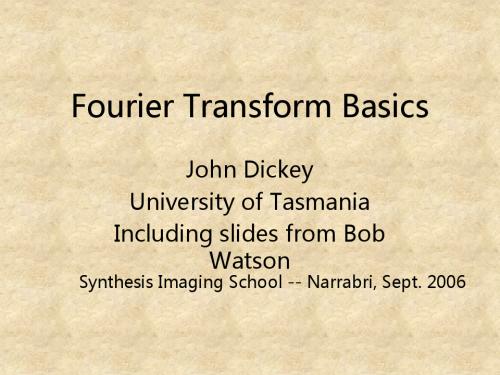 Fourier Transform Basics