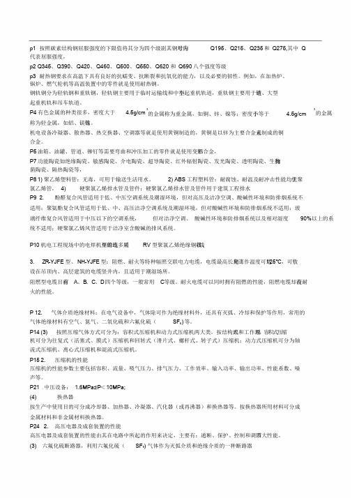 二级建造师机电实务重要知识点.