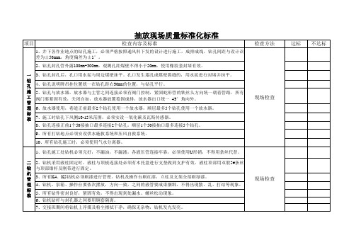 抽放现场质量标准化(1)