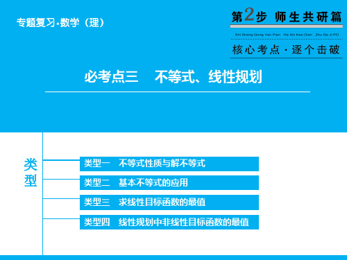 高考数学二轮复习 第1部分 专题1 必考点3 不等式、线