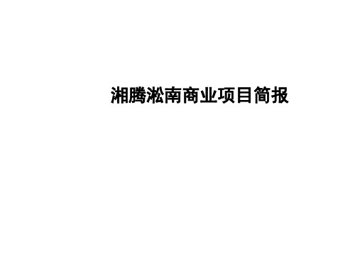 宝山淞南镇商业项目定位报告-内容详实