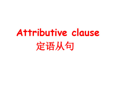 定语从句2