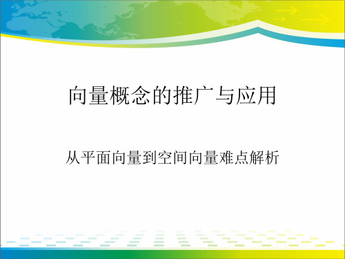 高中数学人教A版选修2-1第三章空间向量与立体几何阅读与思考向量概念的推广与应用教学课件共12张PPT含学案