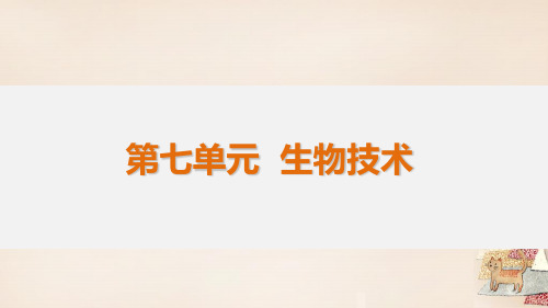 初中生物 届中考生物生物技术复习 北师大版精品课件