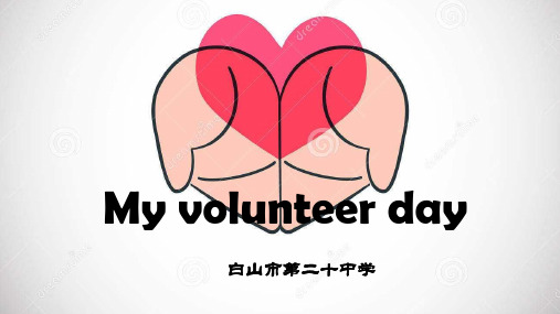 写作专题：Myvolunteerday课件-吉林省白山市第二十中学人教版九年级英语中考复习(共13张PPT)