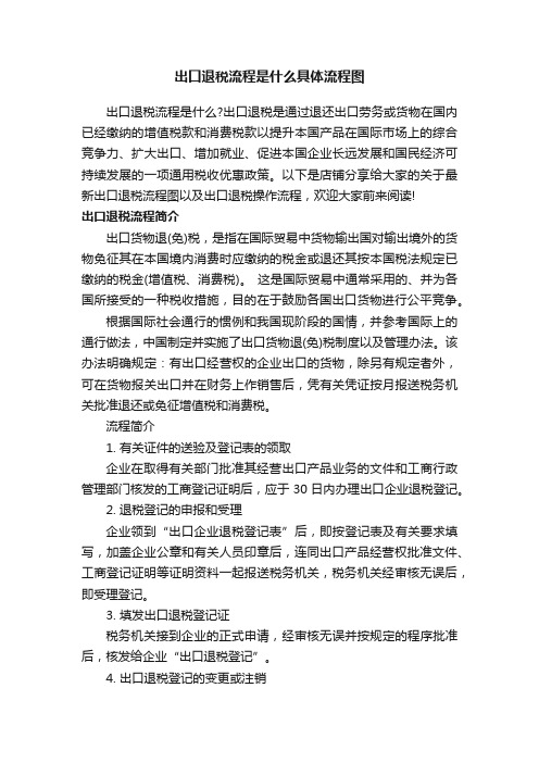 出口退税流程是什么具体流程图