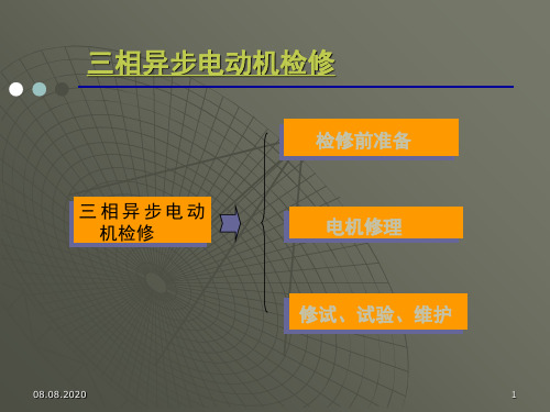 三相异步电动机检测与维修(课堂PPT)